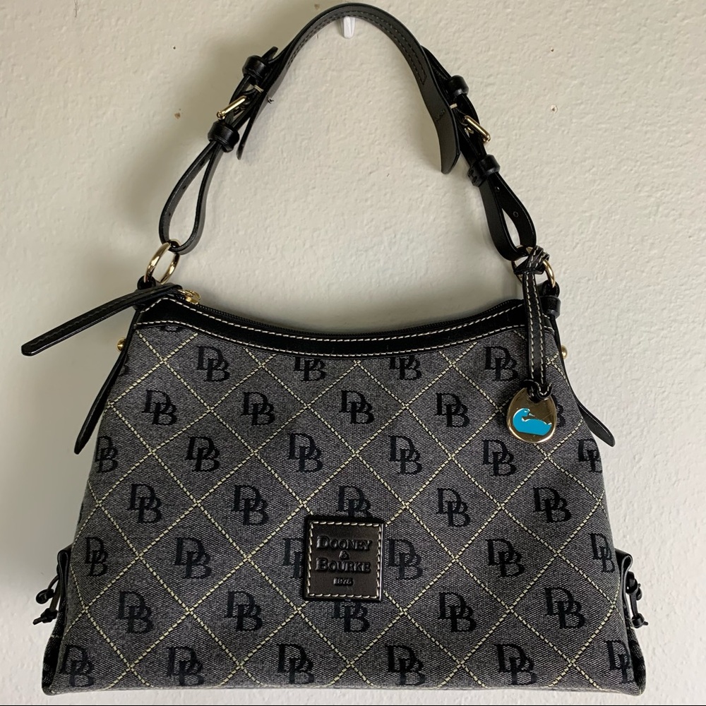 Dooney & Bourke monogram black shoulder bag